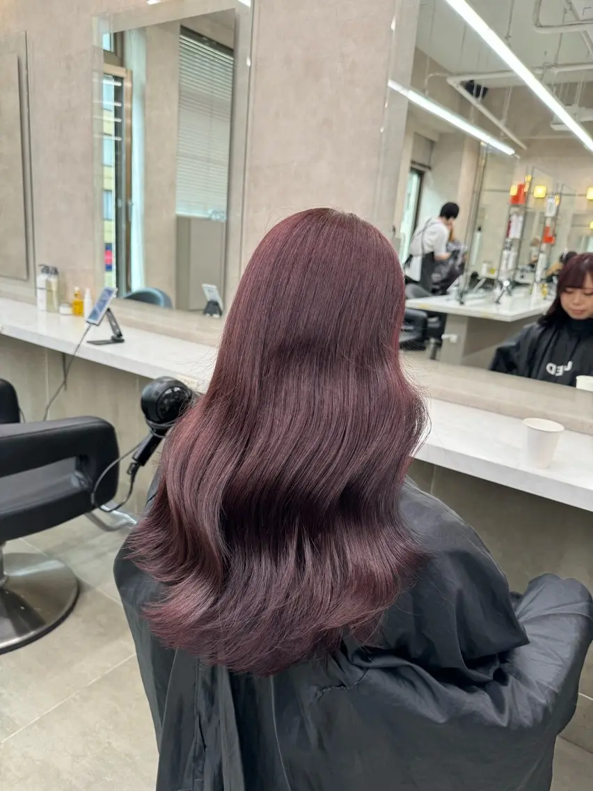 カラー パーマ ヘアアレンジ 🥯縮毛/レイヤー/ ベージュヘア🥯のヘアスタイル