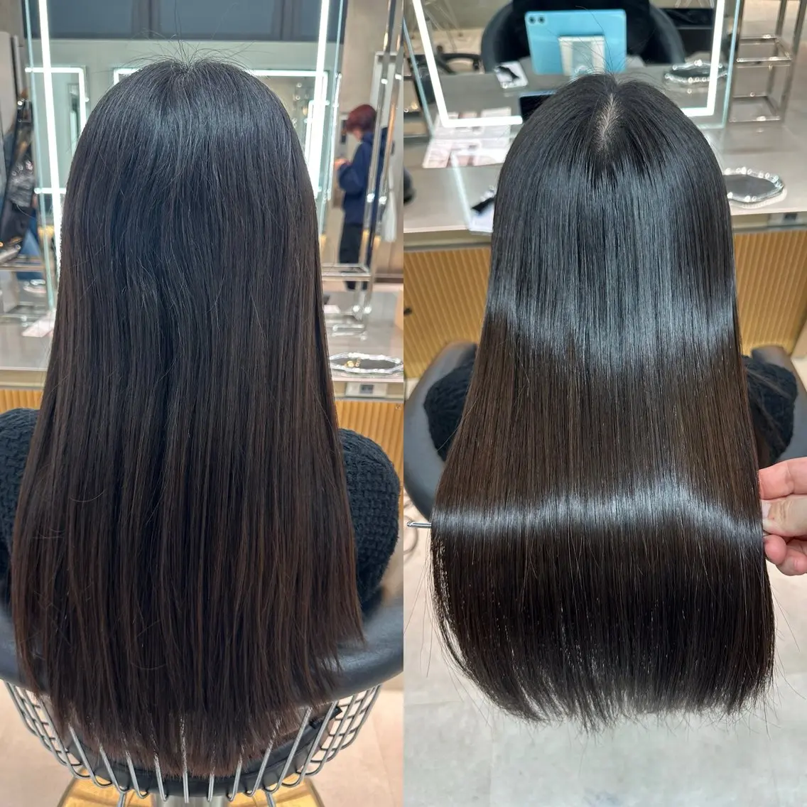 ロング カット 縮毛矯正 トリートメント ✨髪質改善特化✨副 店長椎葉信乃介のヘアスタイル