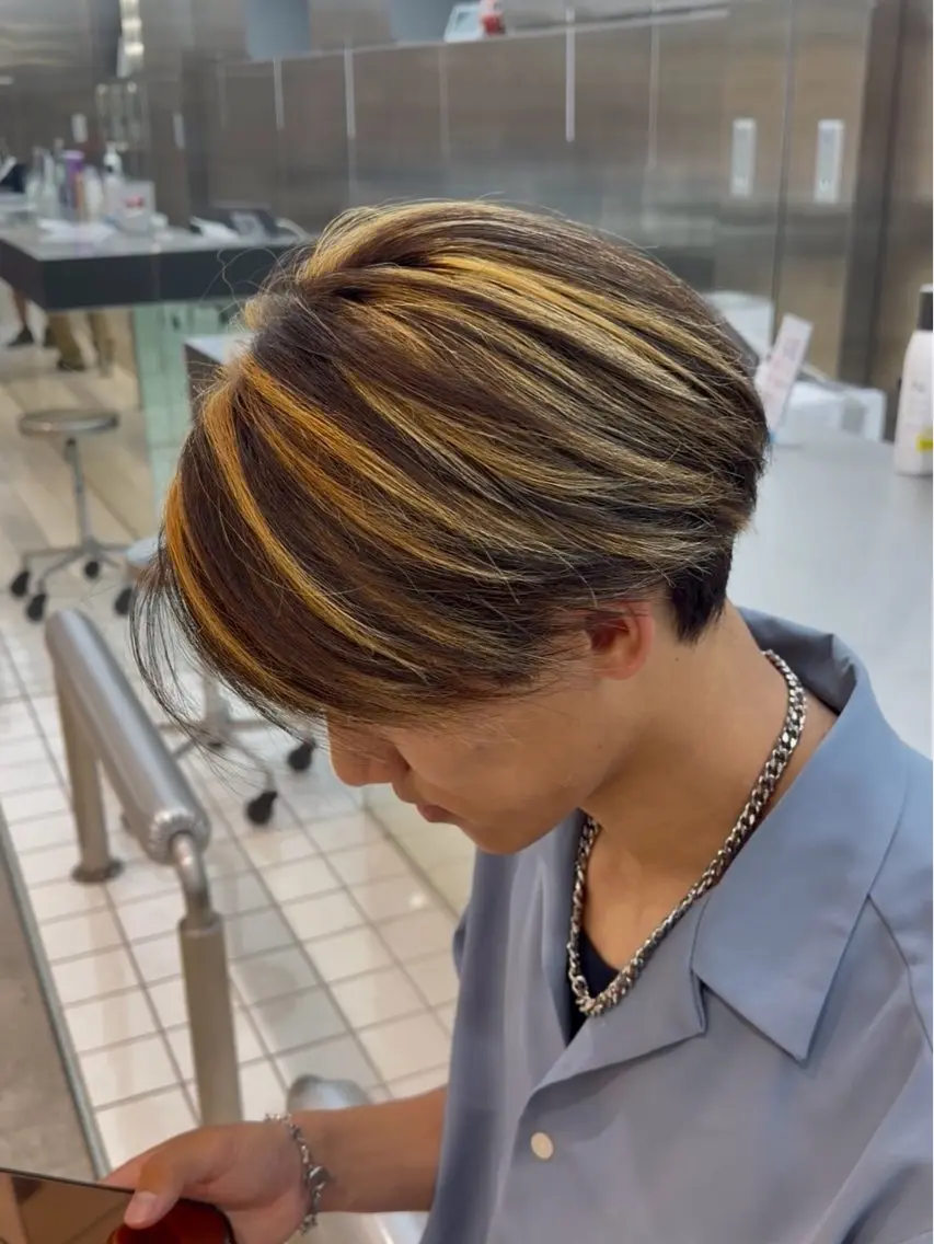 カラー メンズ ヘアカラー RINA fifthtokyoのヘアスタイル