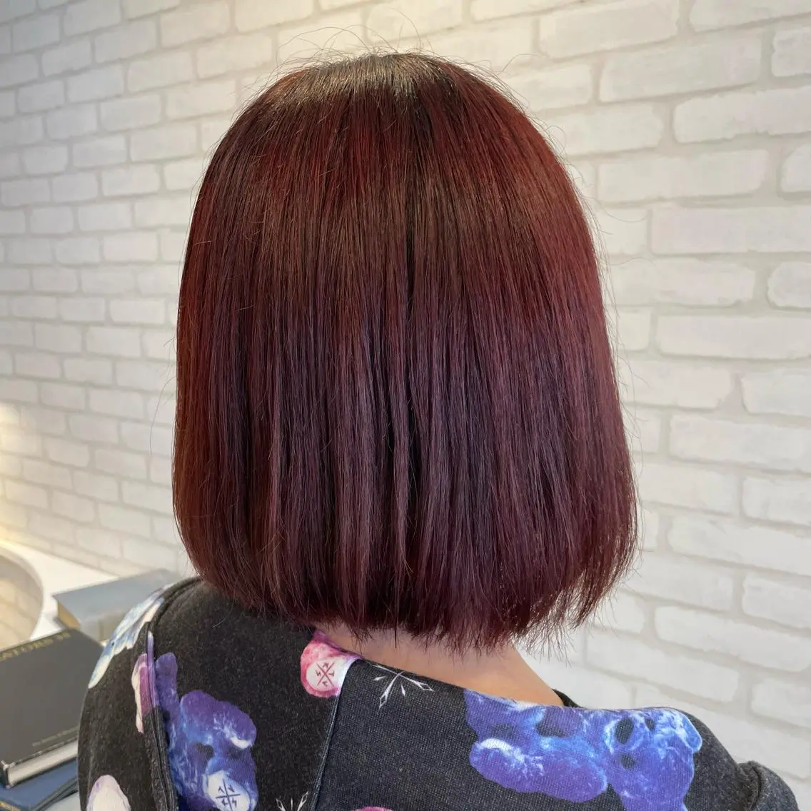 ミディアム カラー ヘアカラー くろだ ちはるのヘアスタイル