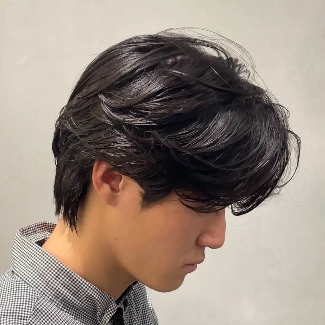 ミディアム パーマ ヘアアレンジ メンズ fifth 石川 凪のヘアスタイル