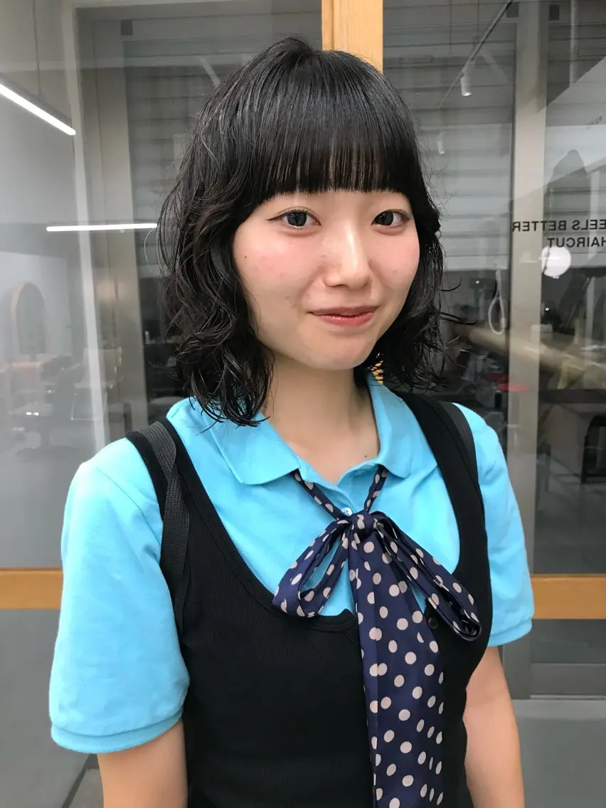 ミディアム パーマ 【HI / YA】 ｓｕｚｕのヘアスタイル