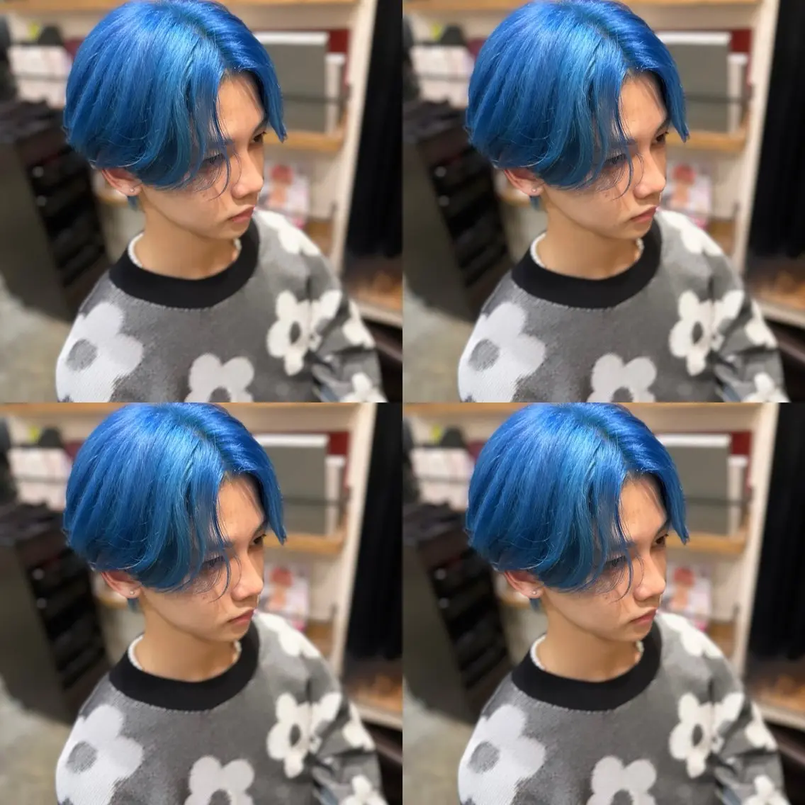 ショート カラー ヘアアレンジ メンズ ヘアカラー トリートメント 💎韓国レイヤー ×エクステゆうま💎のヘアスタイル