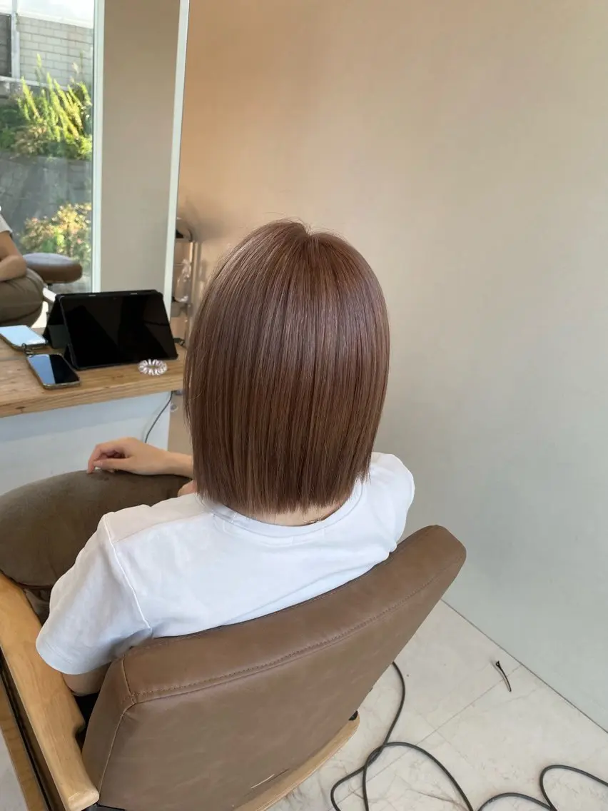ミディアム ヘアカラー 鈴木 妃帆未のヘアスタイル