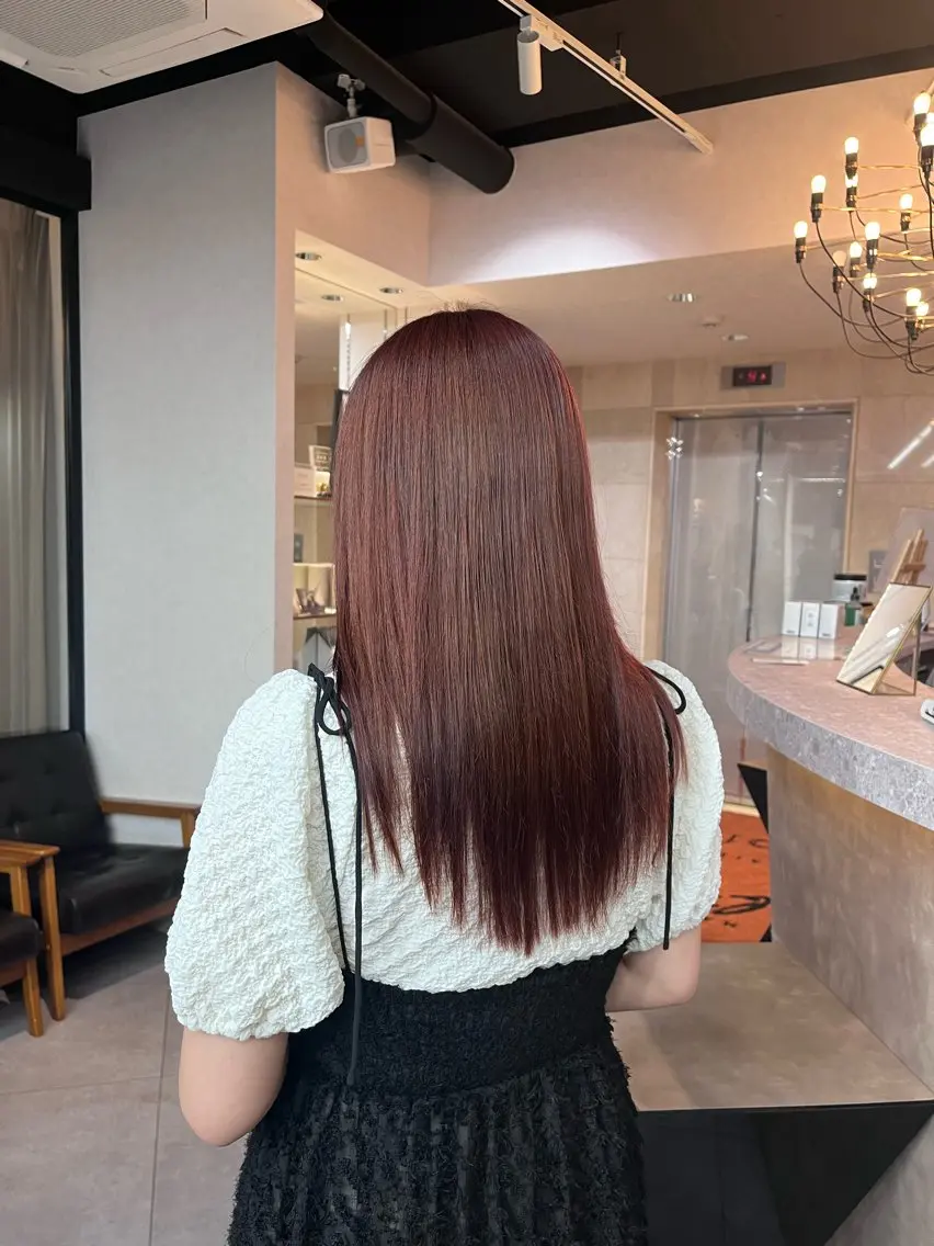 ロング カラー み ゆのヘアスタイル