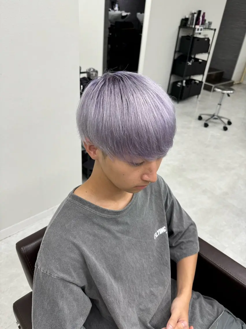 🌈ダブルカラー🦄➕カット➕毛髪補修トリートメントの写真