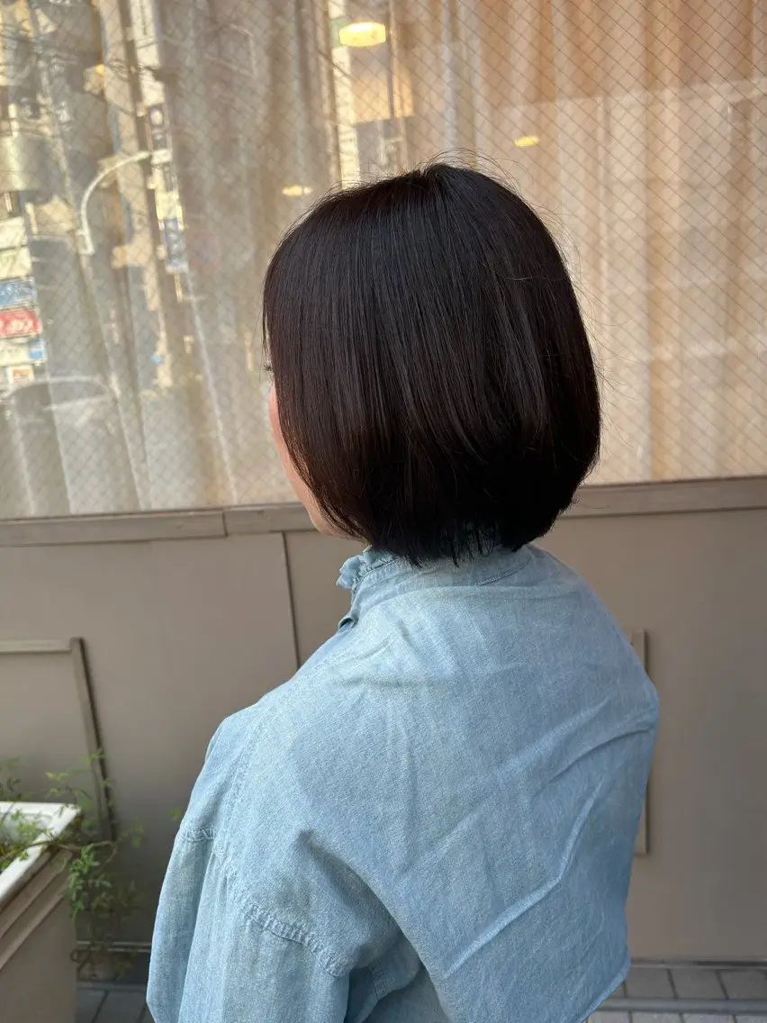 白髪染めリタッチカラーの写真