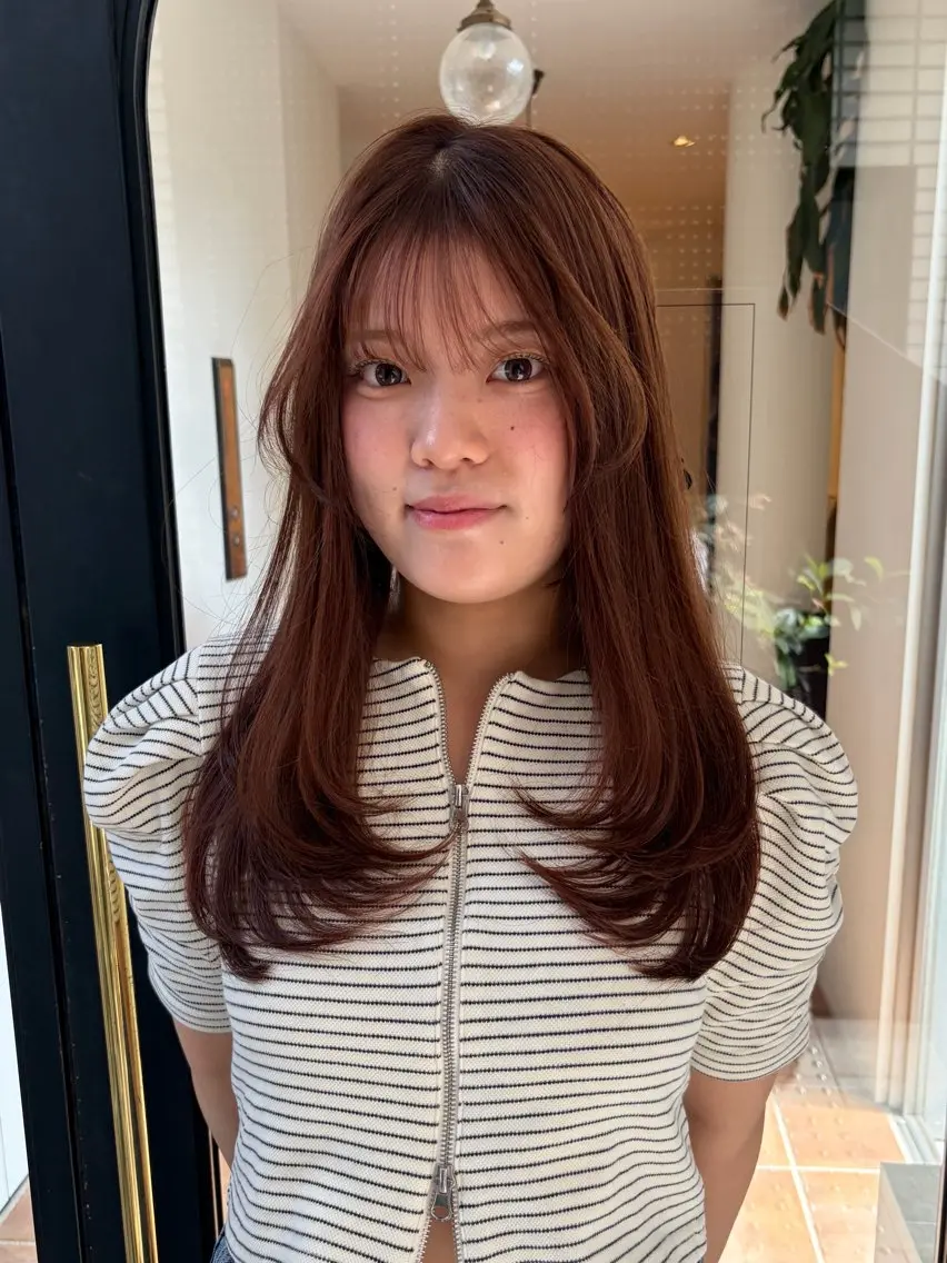 ロング るな/暖色、 ベージュカラー🎀のヘアスタイル