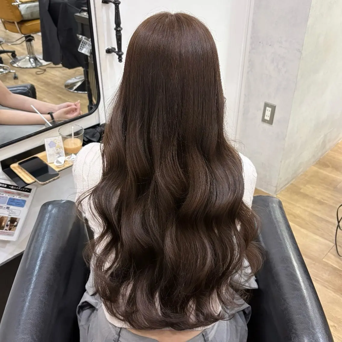 ロング カラー ブリーチ ダブルカラー ブリーチなしカラー ヘアカラー スズナ♡ 透明感カラー✩.*˚のヘアスタイル