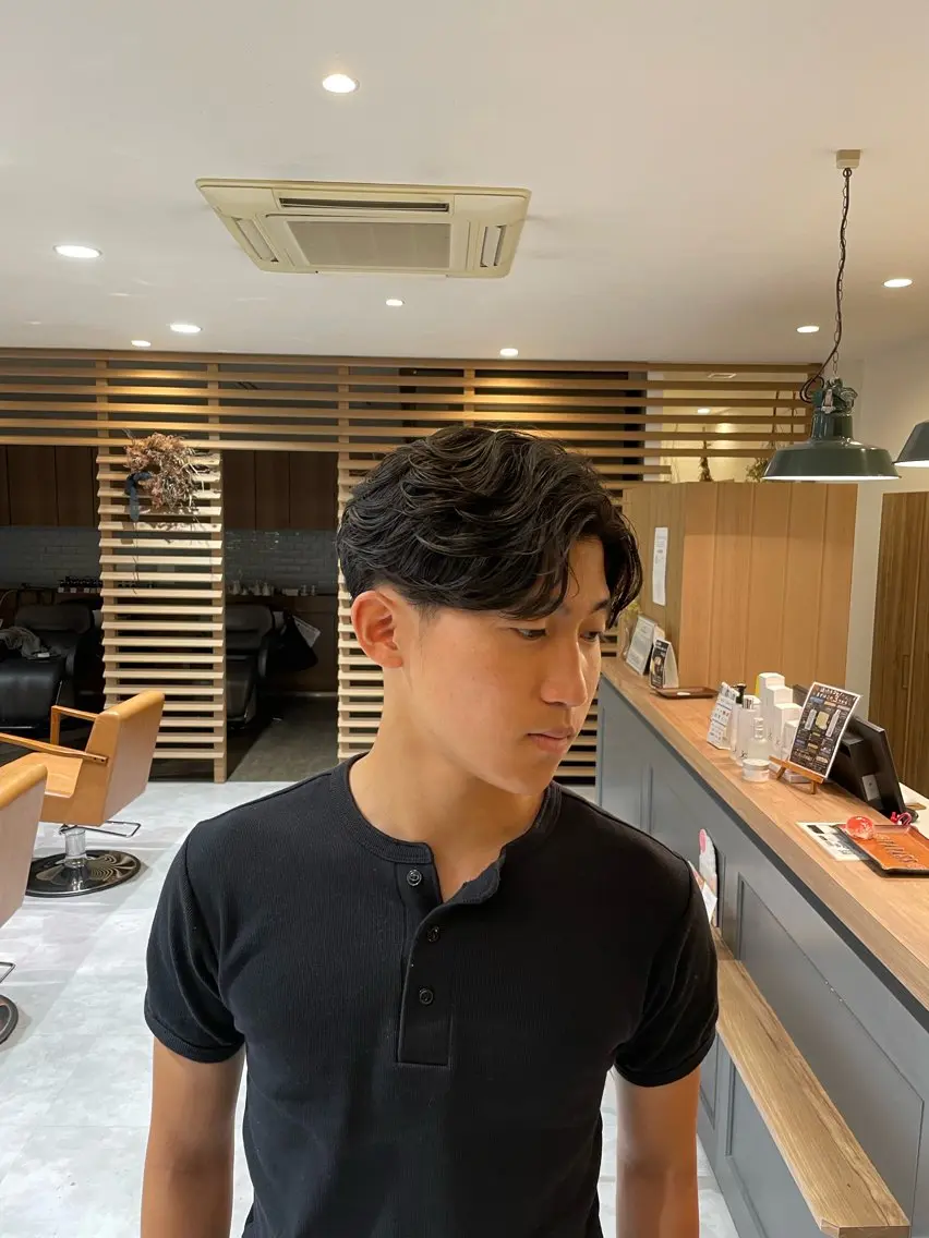 パーマ メンズ フェザーパーマ メンズパーマ ニュアンスパーマ PAPASS|尾頃 功明|メンズパーマのヘアスタイル