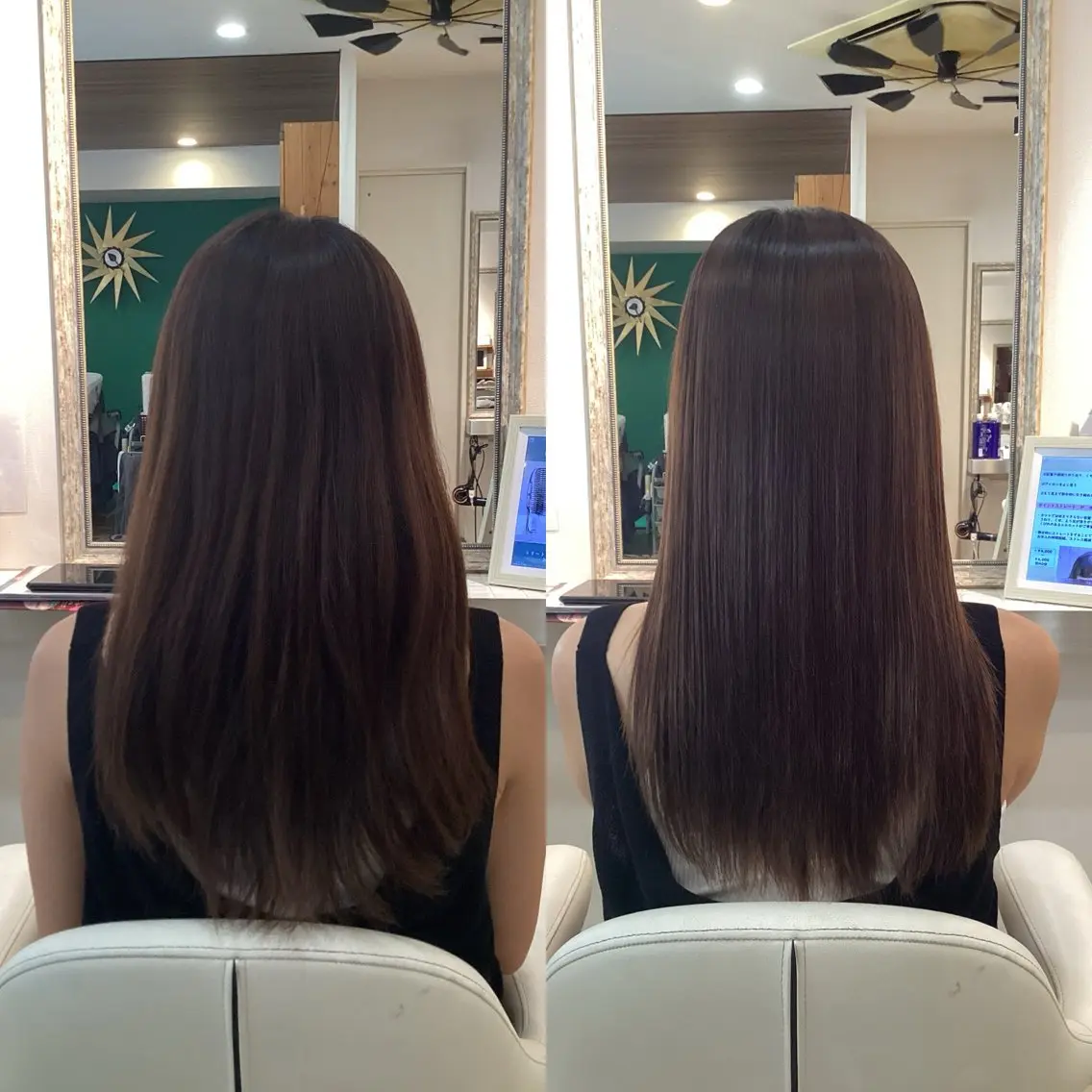ロング 髪質改善 似合わせカット カット 縮毛矯正 hair bonitaのヘアスタイル