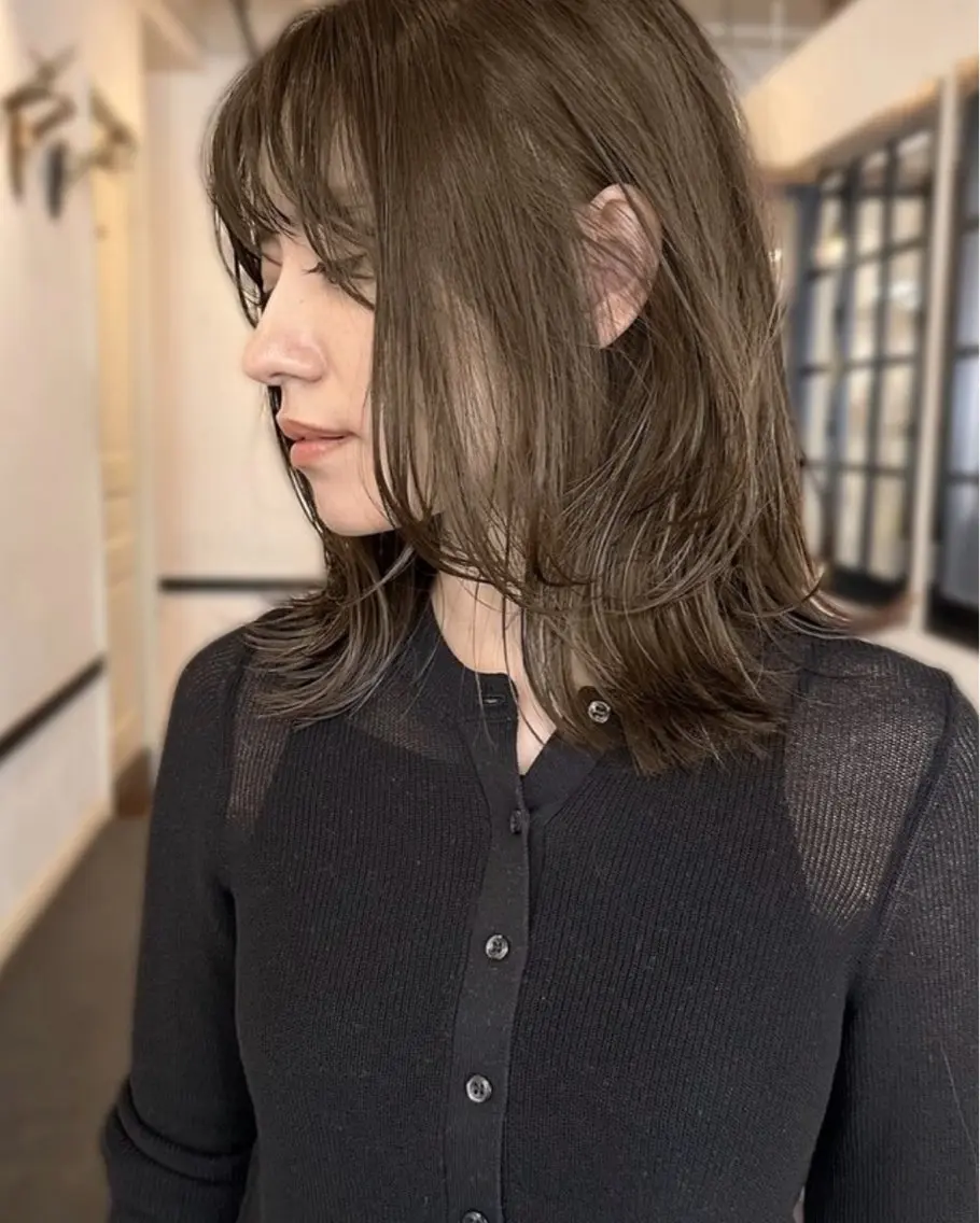 ミディアム カラー 【La rica】 midukiのヘアスタイル
