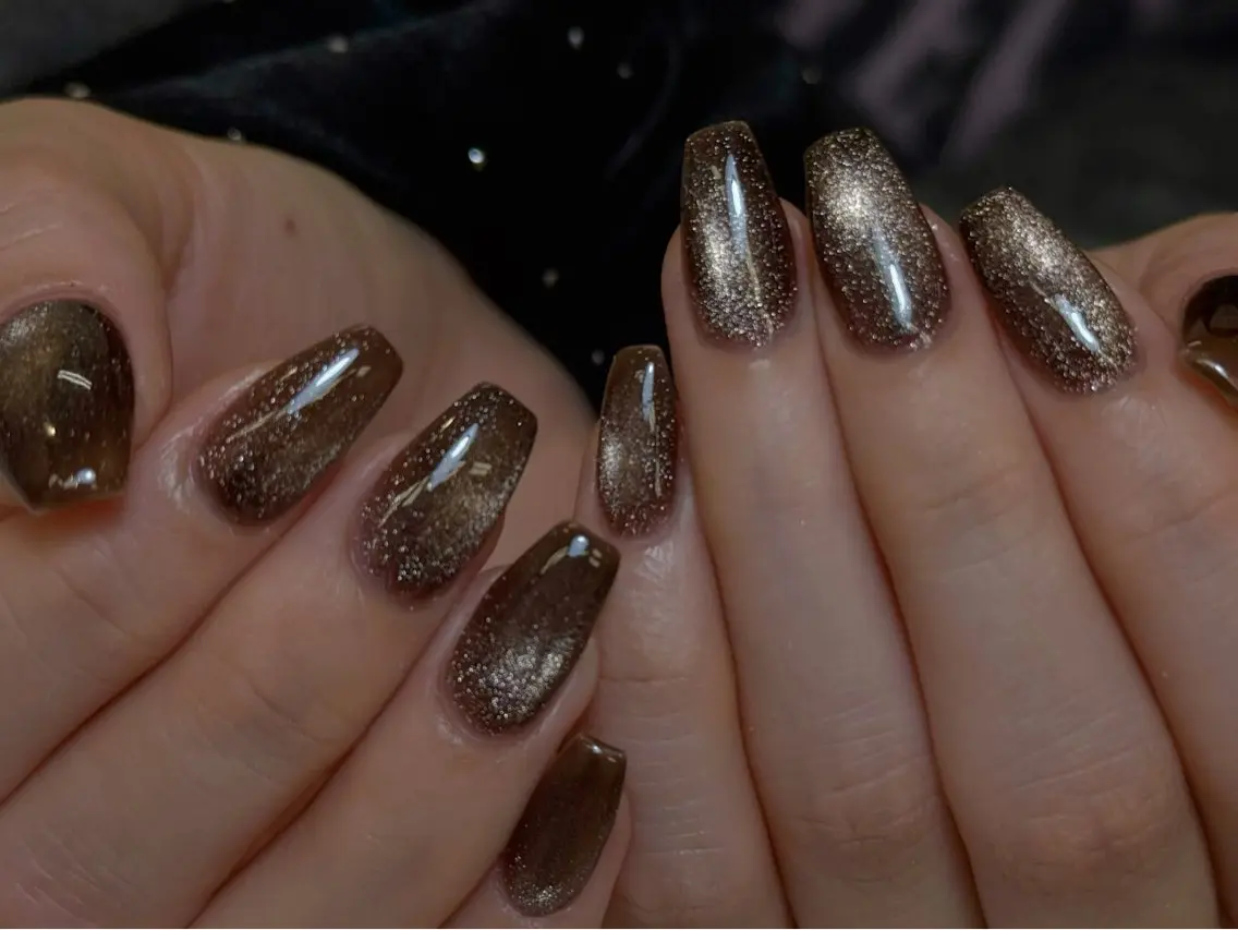 ネイル チークネイル フレンチネイル 韓国ネイル マグネットネイル 持ち込み ハンドネイル LINEA.nail STUDIOのネイルデザイン