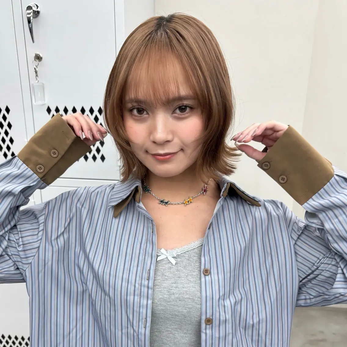 ショート カラー 🎀【透明感カラー 縮毛矯正】さえ🎀のヘアスタイル