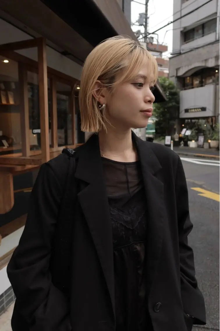 ミディアム カラー ボブ コハラ マリのヘアスタイル