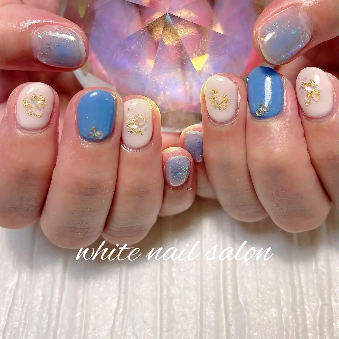 ネイル フットネイル ラメ(グリッター) ハンドネイル white nail salonのネイルデザイン