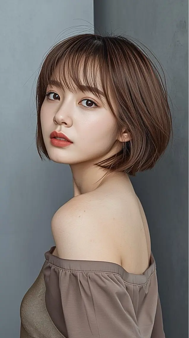 ショート ボブ 韓国風ヘア カット 拓麿✂︎/ショート 専門×透明感カラーのヘアスタイル