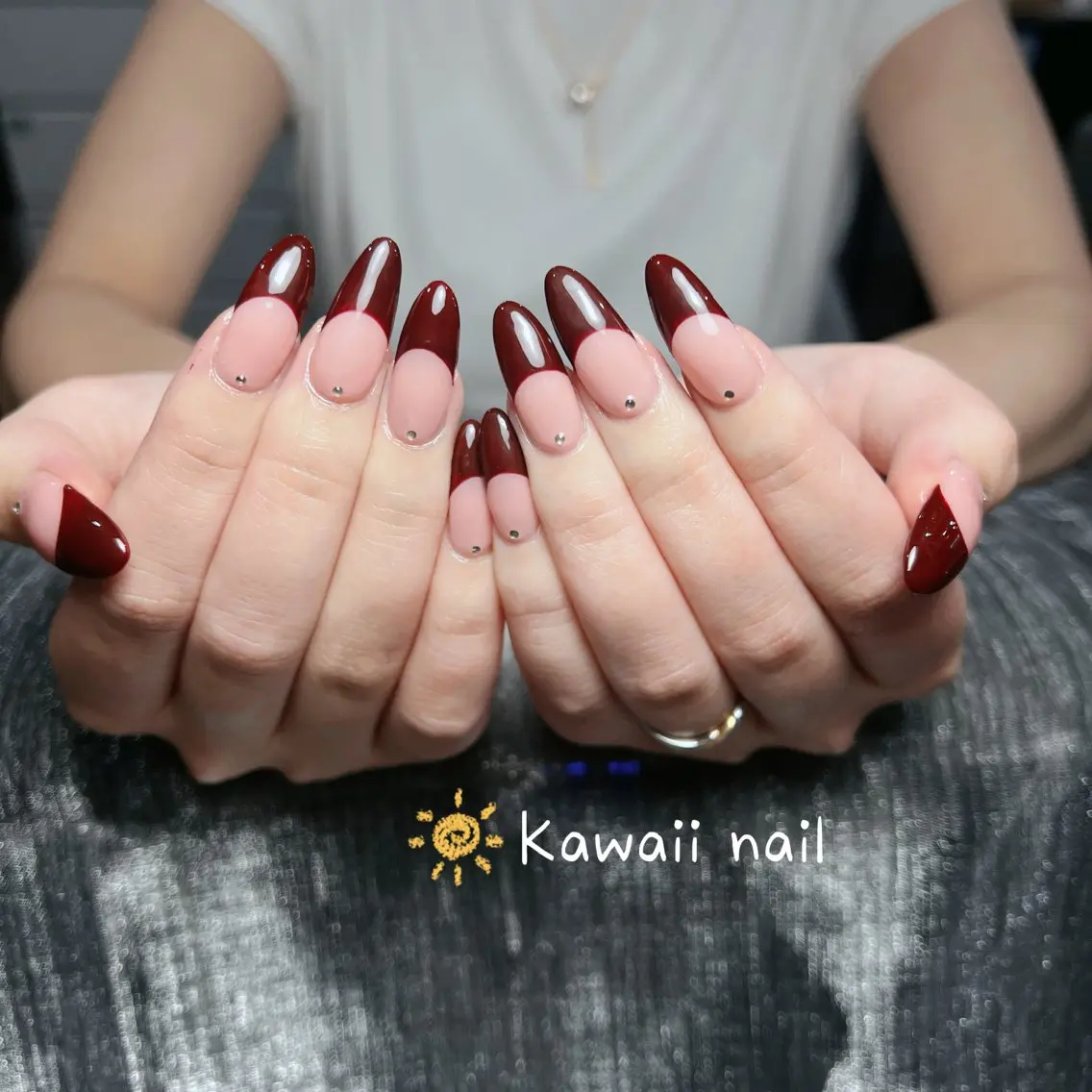 ネイル 長さ出し フレンチネイル ジェルネイル ガーリー 韓国ネイル ハンドネイル ハンドケア Kawaii Chiba nailのネイルデザイン