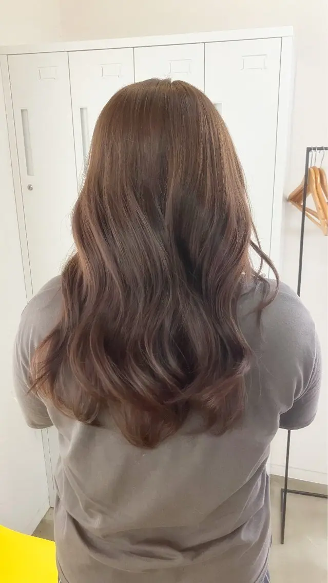ロング カラー カット ヘアカラー トリートメント 【ツヤ髪特化】 スズキアキエ🫧のヘアスタイル