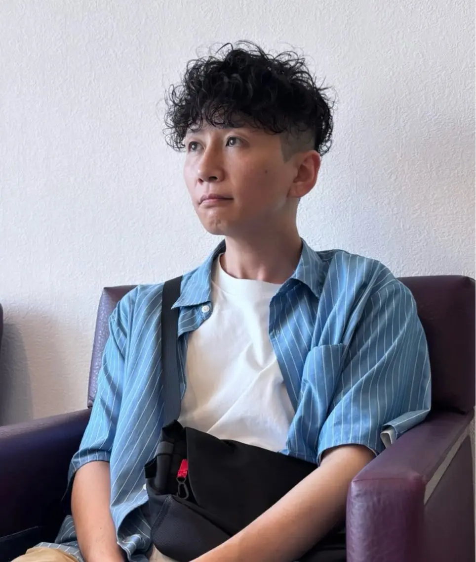 ショート パーマ メンズ 榊原 貫太のヘアスタイル