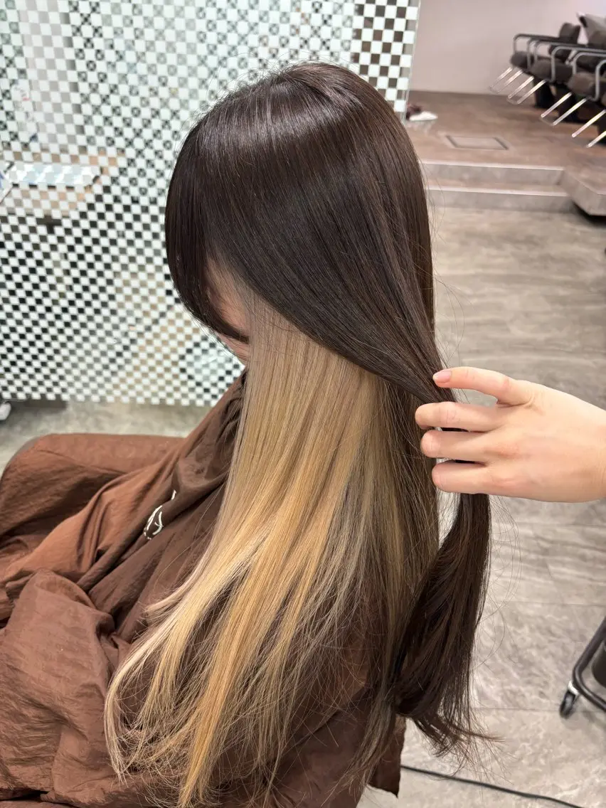 セミロング カラー カット ヘアカラー Rina/似合う × なりたい、叶えます。のヘアスタイル