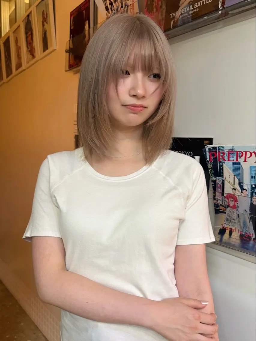 【ダメージを抑えたブリーチリタッチ✨️】ケアブリーチリタッチ＋オンカラー＋TOKIOトリートメント🍀の写真