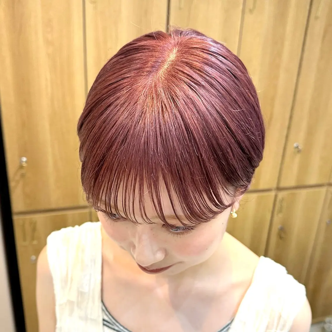 ショート カラー ラベンダーカラー ピンクカラー ピンクラベンダー 顔まわり🥨レイヤー /透明感/水口舞奈のヘアスタイル