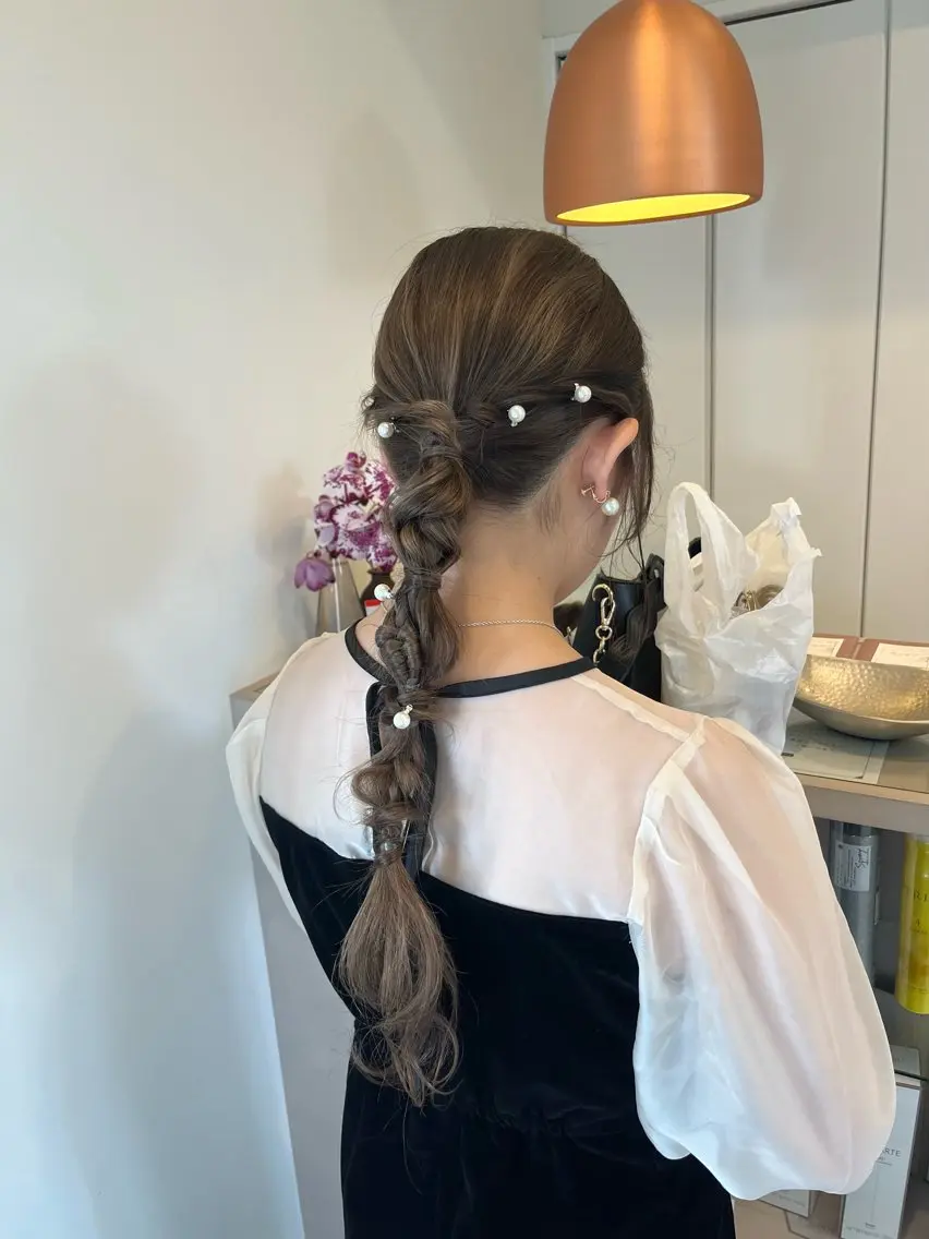 ロング ヘアセット 加藤 明香里のヘアスタイル