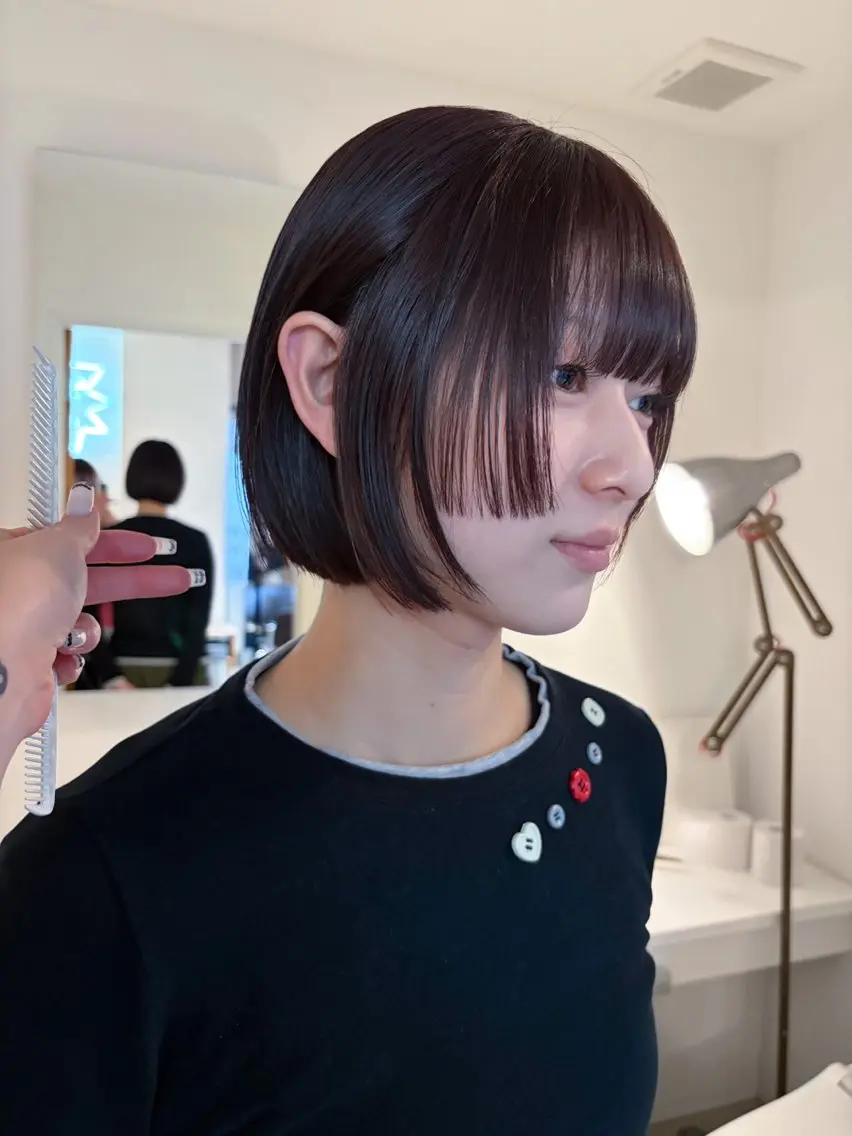 ミディアム カラー カット ヘアカラー Luca🟠 透明感カラーのヘアスタイル