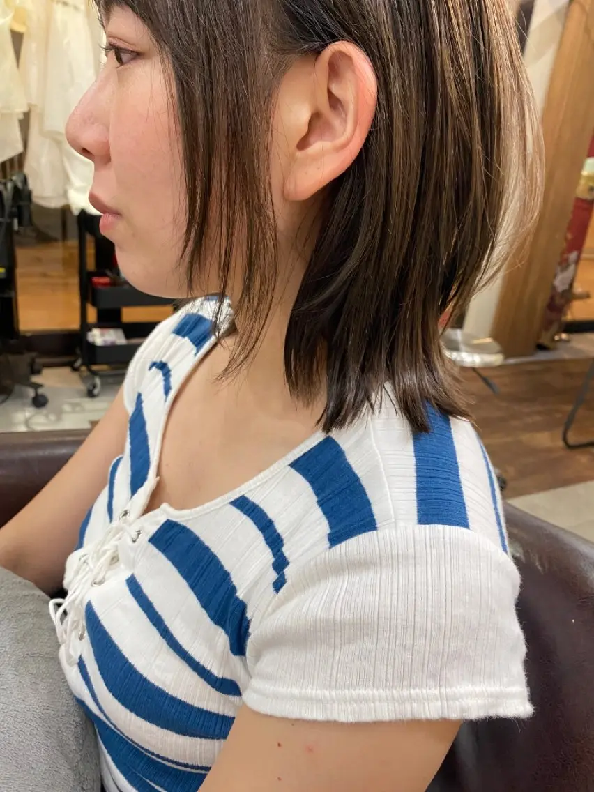 ミディアム ボブ くびれヘア 松村 崇弘のヘアスタイル