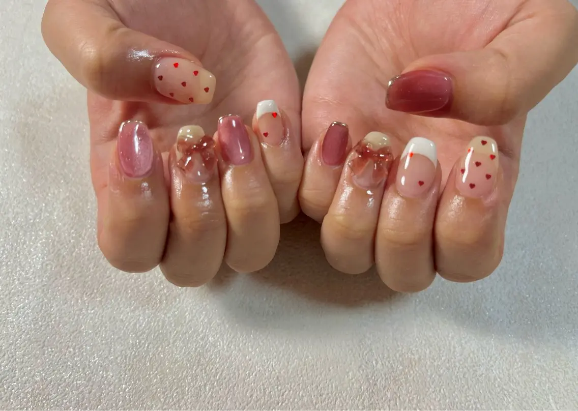 ネイル オーロラネイル ブルー フットネイル フレンチネイル ジェルネイル kiki nail たまプラーザのネイルデザイン