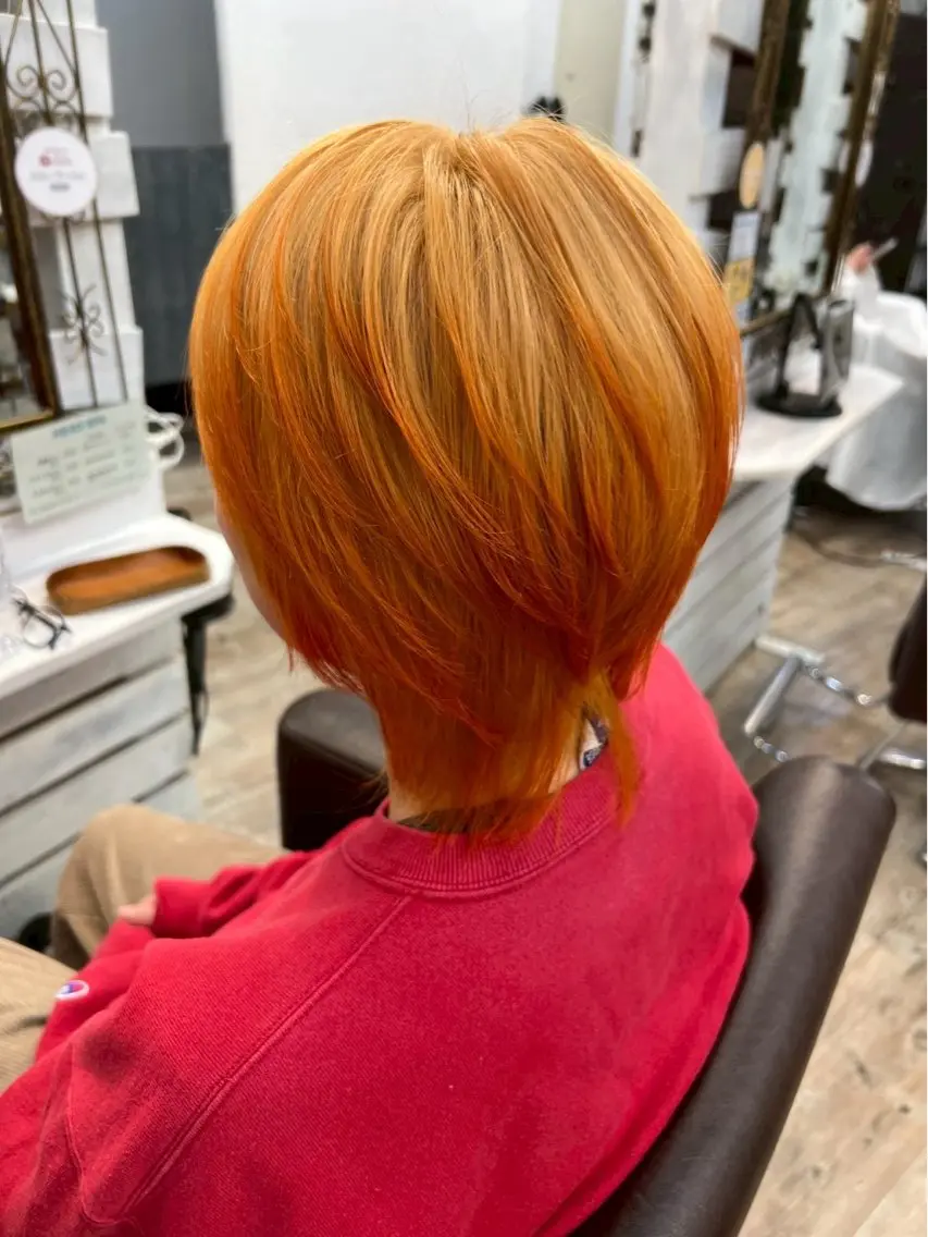 ショート ヘアカラー 清水 颯人のヘアスタイル