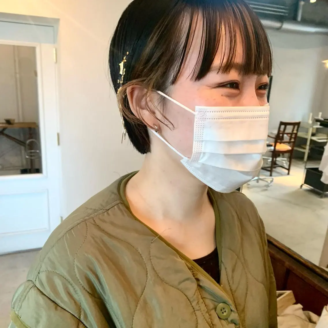 ショート カラー インナーカラー room3小出 奈央子のヘアスタイル