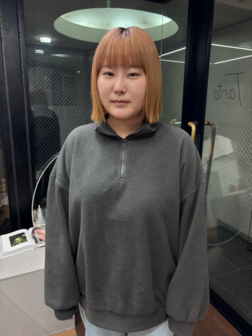 ショート ボブ ワイドバング 似合わせカット ツヤカラー/和田陽向のヘアスタイル