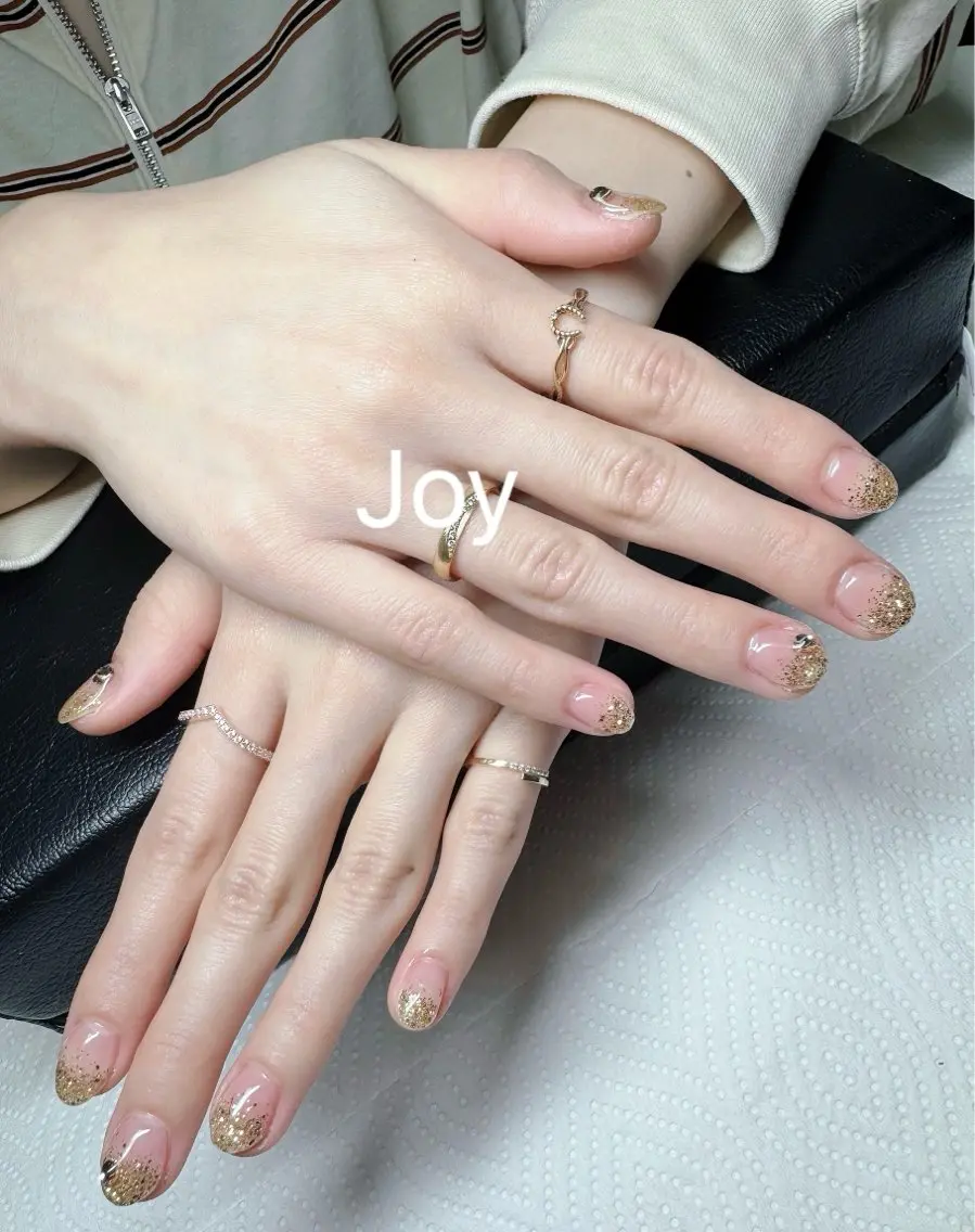 ネイル グラデーション シンプルネイル ストーンネイル Nail Salon JOYのネイルデザイン