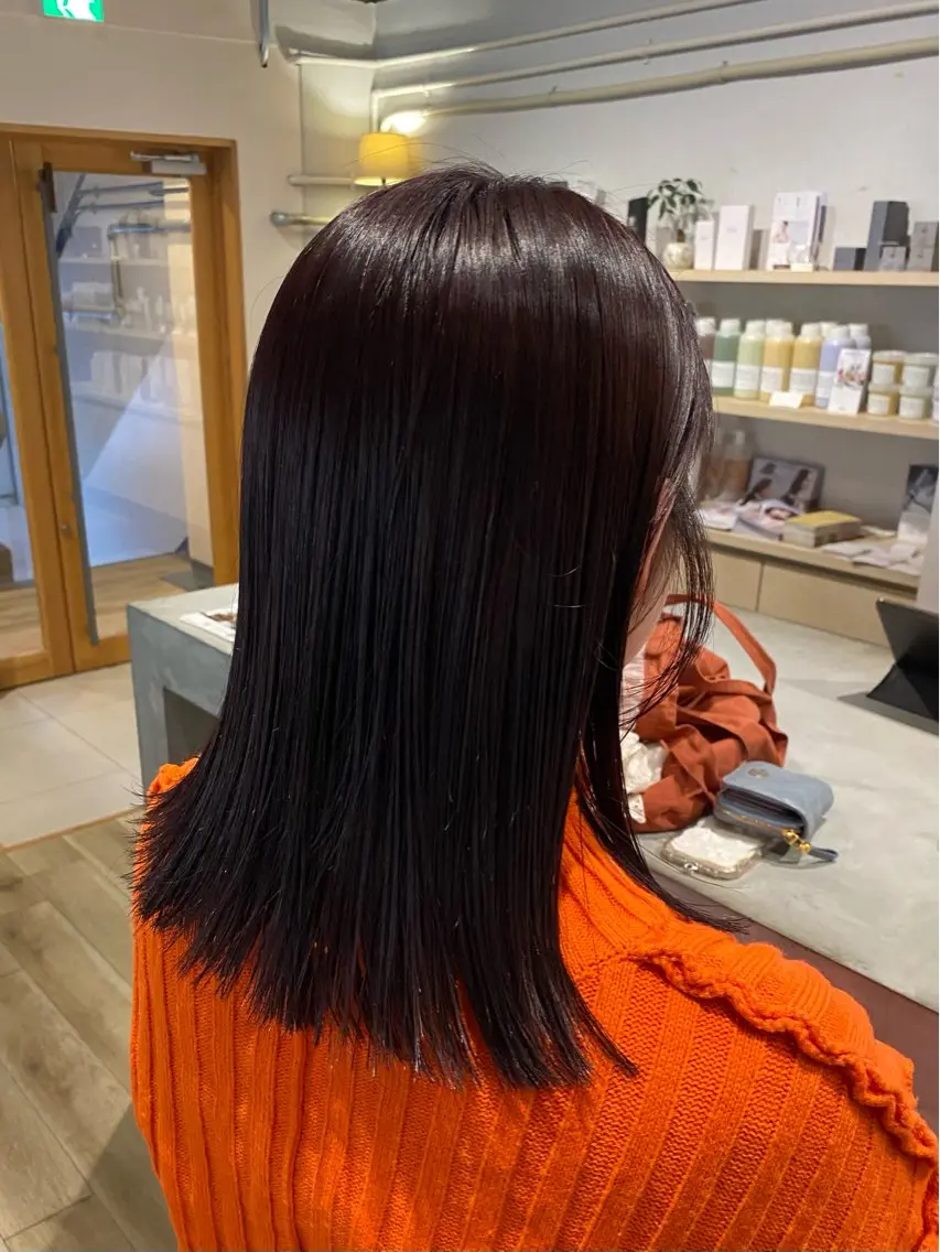セミロング カラー ai ㅤのヘアスタイル