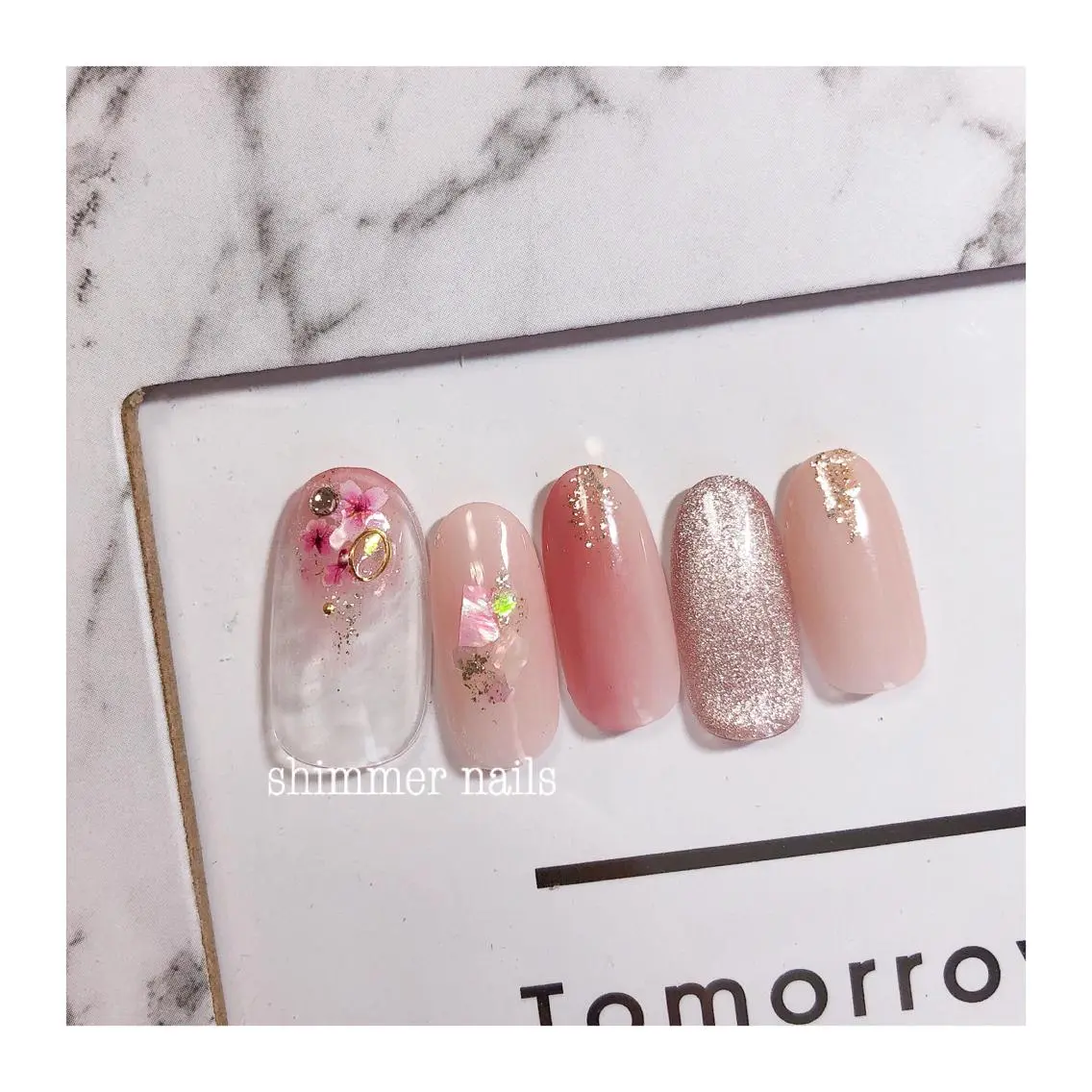 ネイル 桜ネイル shimmer nailsのネイルデザイン