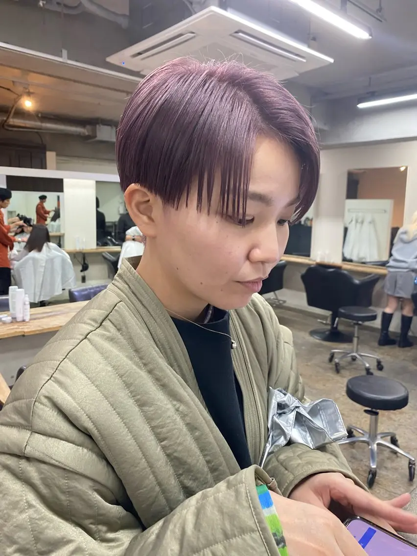 ショート カラー カット ヘアカラー トリートメント 坂本 裕介のヘアスタイル