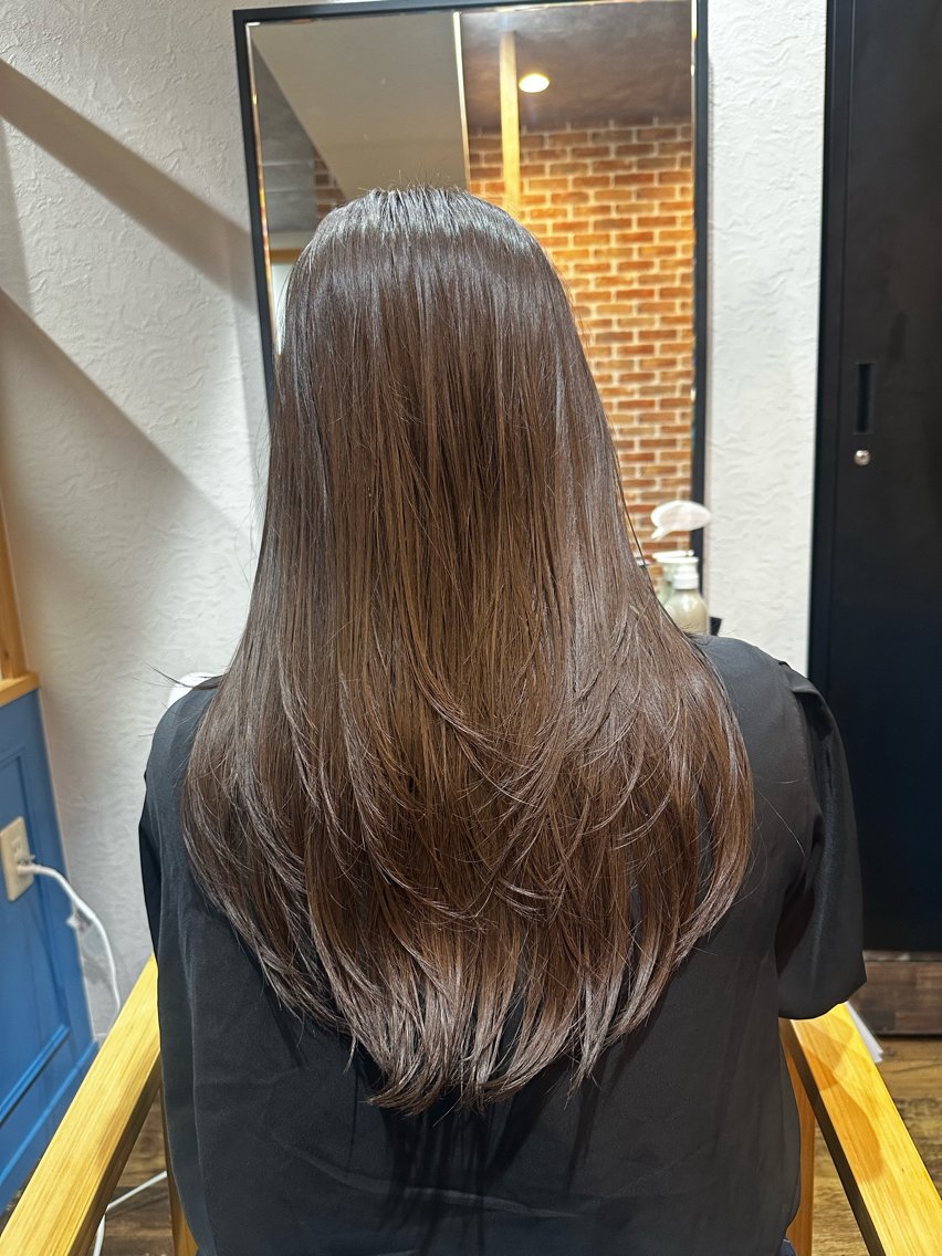 ロング カット ヘアカラー トリートメント カリスマになる美容師 💥TOUI💥上野のヘアスタイル