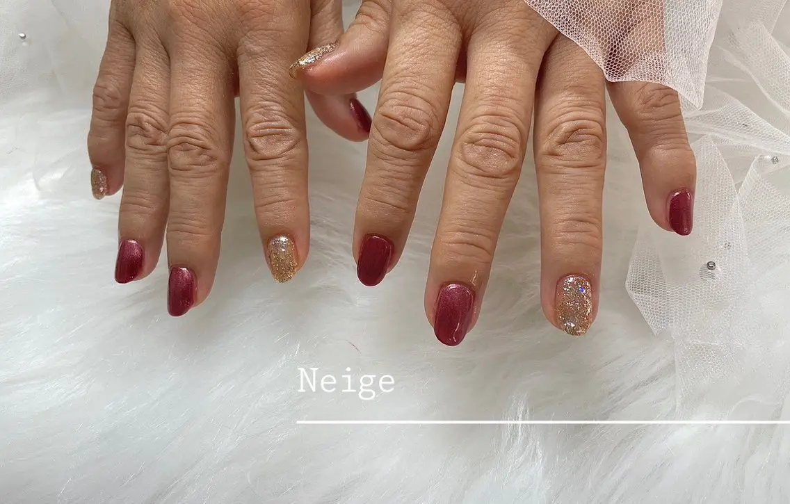 ネイル ハンドネイル Neige‪𓂃ai ＊梅津 / 松尾のネイルデザイン