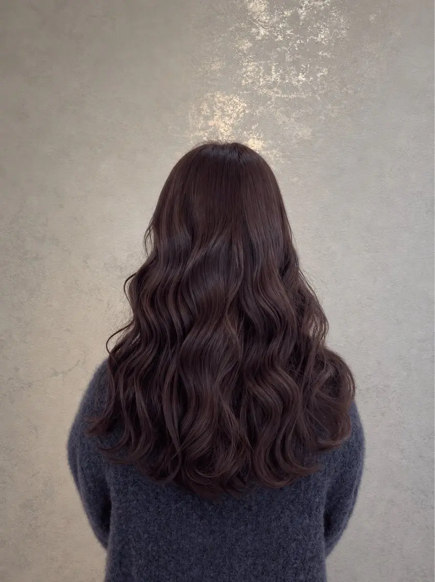 ロング カラー 🌿あかり/ 透明感・艶カラー🌿のヘアスタイル