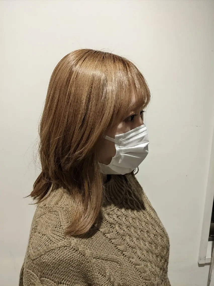 ミディアム カット 橋本 健聖のヘアスタイル