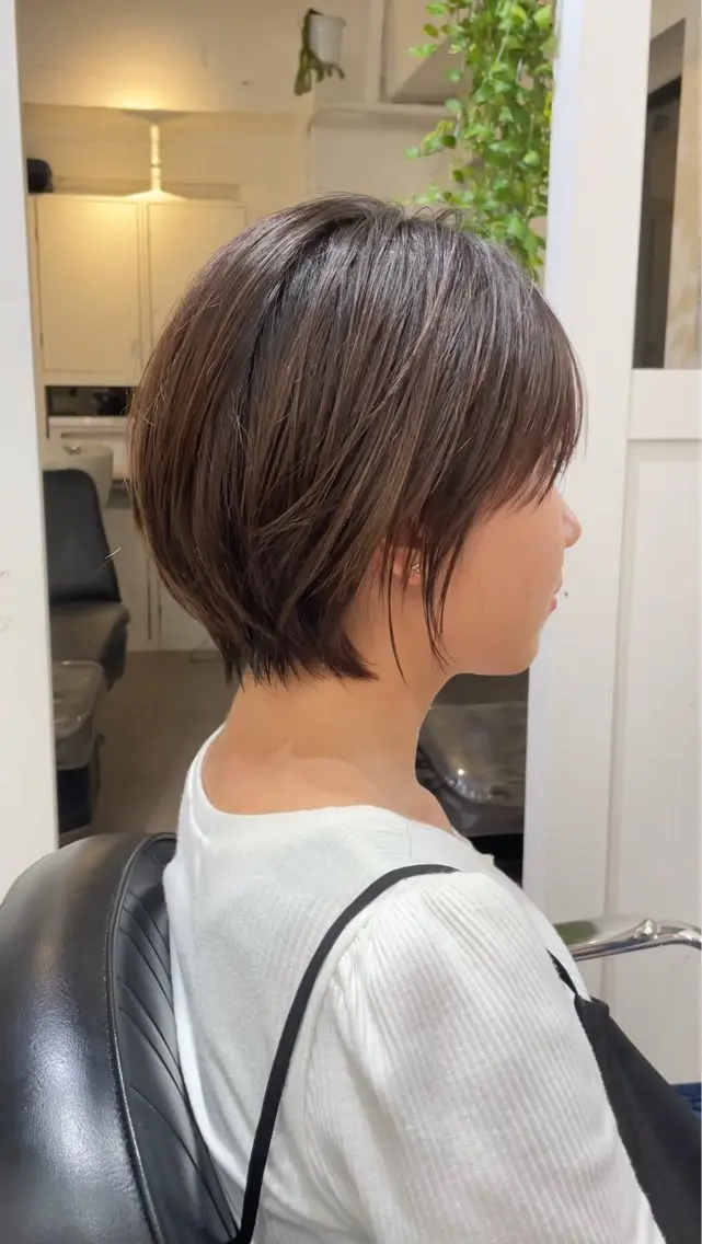 ショート ショートボブ ボブ ショートヘア カット トリートメント 表参道【髪質改善】 宮嶋勇太のヘアスタイル