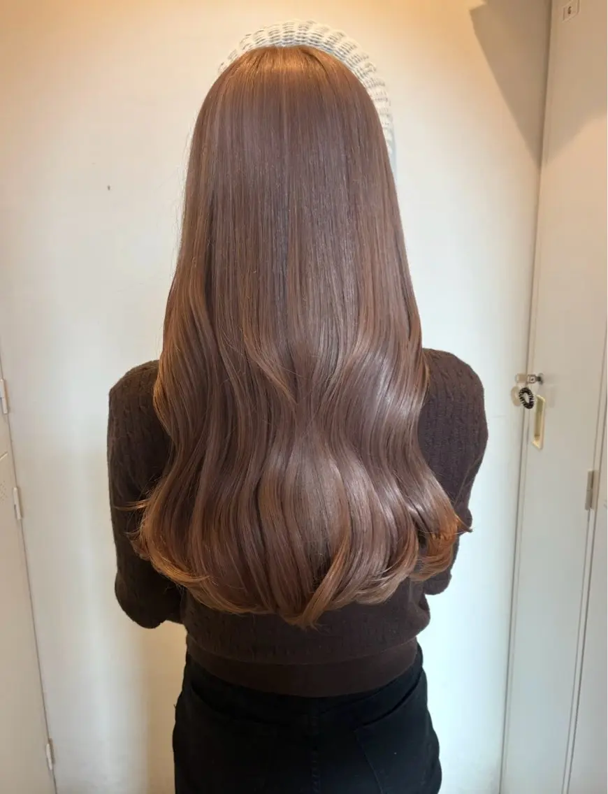 ロング ヘアカラー nacoハイトーン ベージュ🎀のヘアスタイル