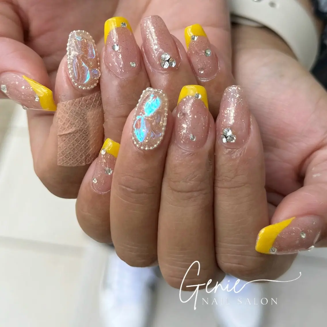 ネイル ワンホンネイル ハンドネイル Nail salon Genieのネイルデザイン