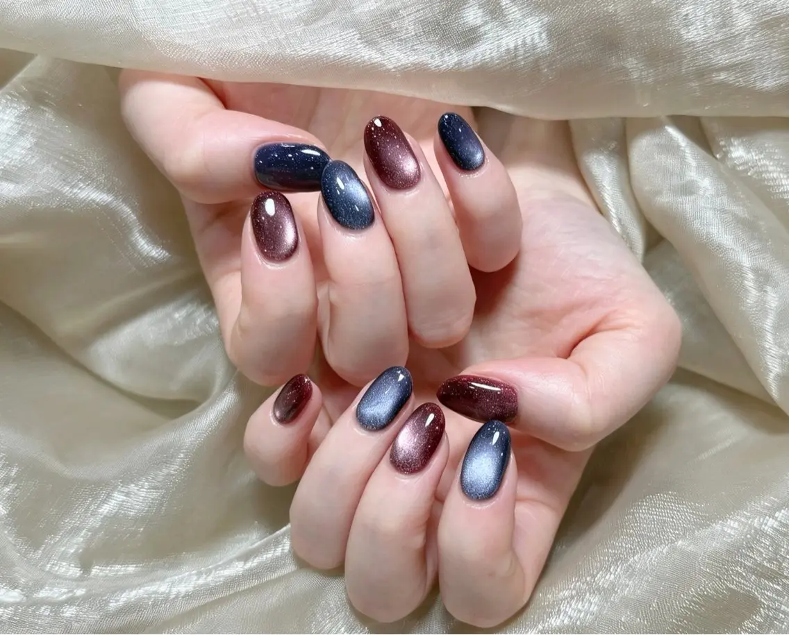 ネイル チークネイル 長さ出し フレンチネイル ジェルネイル 韓国ネイル ハンドネイル Lucky Nail Salon❶のネイルデザイン