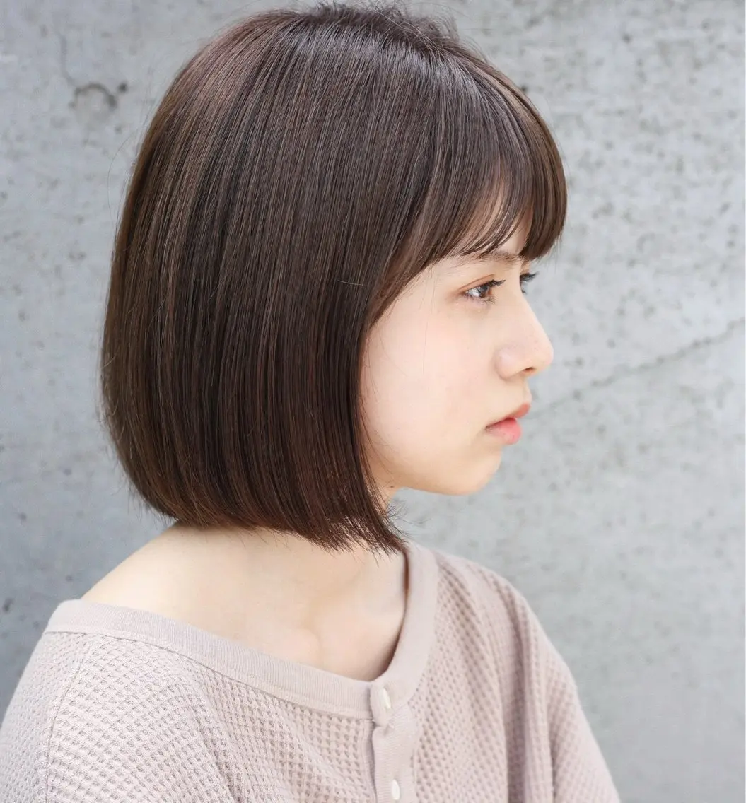 ショート カラー カット トリートメント ボブ/レイヤー/艶 🦕risa 森下のヘアスタイル