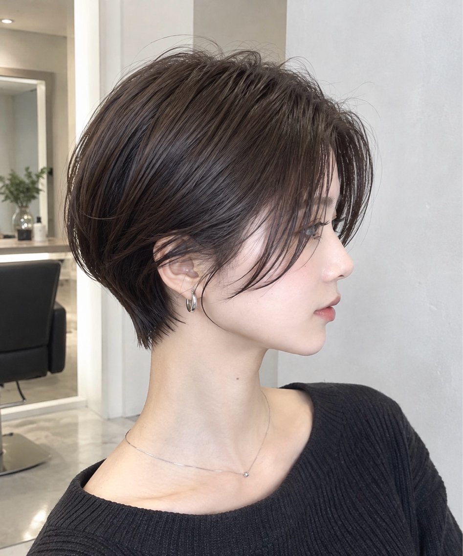 ショート ショートボブ ハンサムショート ボブ ショートヘア kyon🎀 透明感カラー/西梅田のヘアスタイル