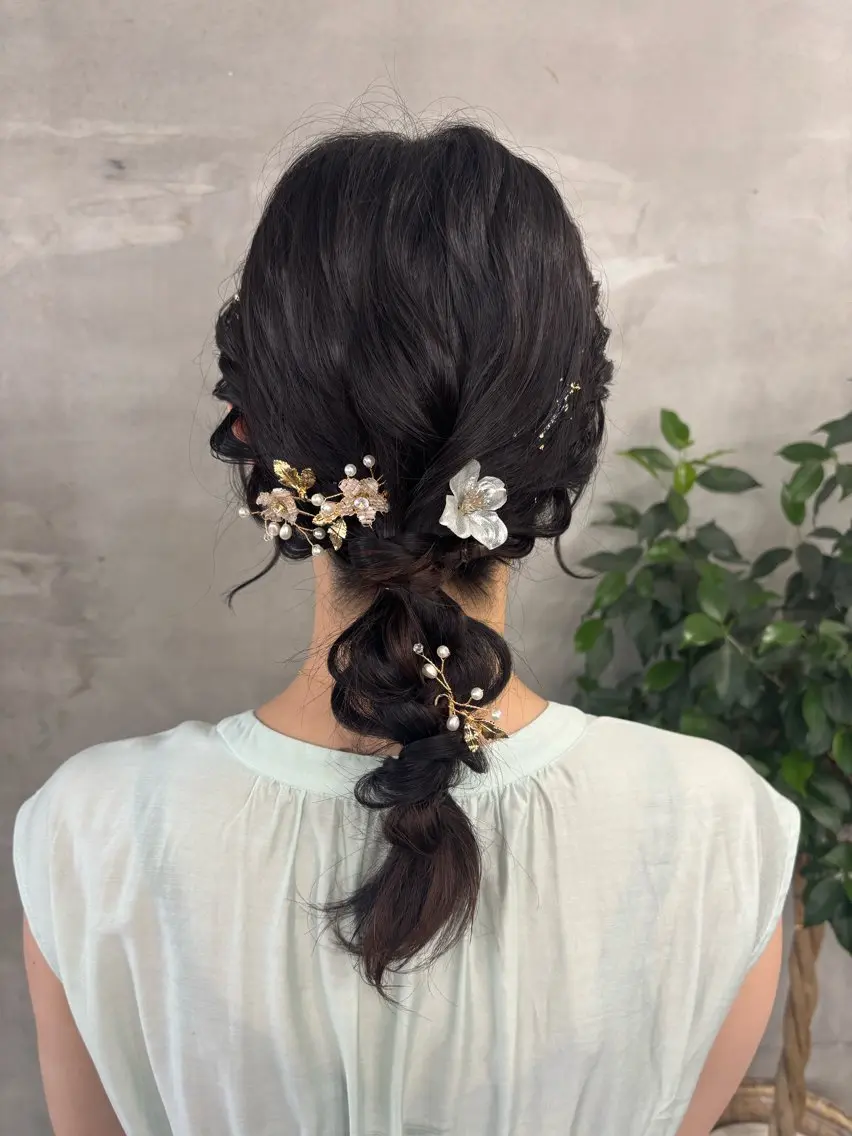 ヘアアレンジ ✨透明感艶カラー ✨💍Yuri💍のヘアスタイル