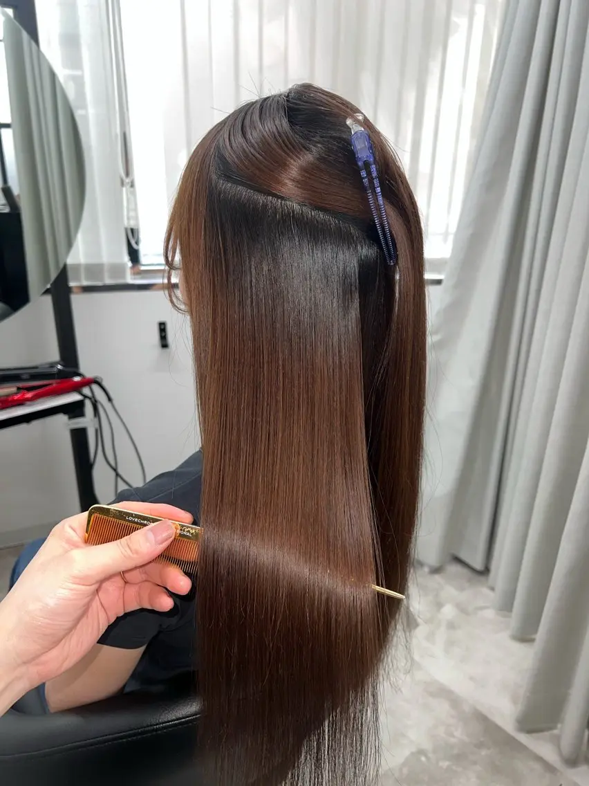 ロング 縮毛矯正 縮毛矯正 Uno. 本気で ヘアに悩む方へ✨のヘアスタイル